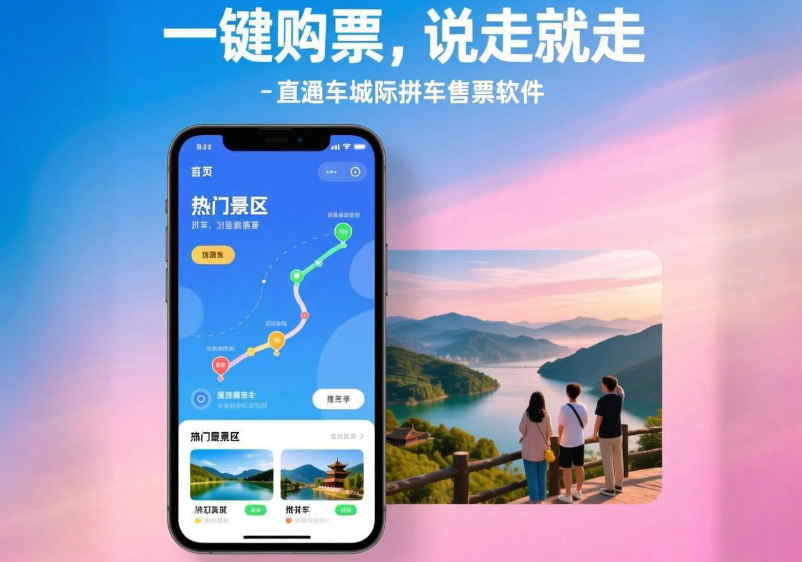 景区直通车、城际拼车售票软件